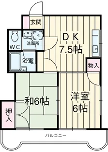 星野ビル【402号室】の間取り