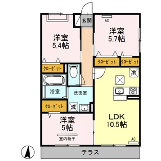 アネックス曙町【1階】の間取り