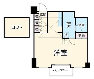シャトーヨサミ【6階】の間取り