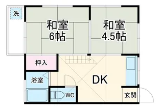 宿河原ハイツ【202号室】の間取り
