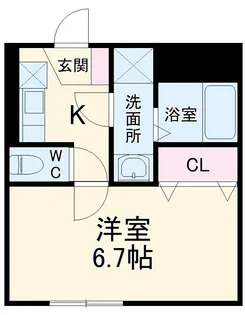 プレシャス熊谷【2階】の間取り