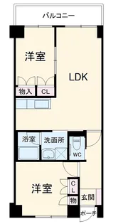 グリーンサイドホームズ【5階】の間取り