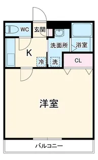 アンプルール リーブル 悠Ⅰ【1階】の間取り