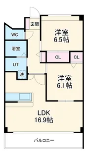 ラ・ミノールⅡ【2階】の間取り