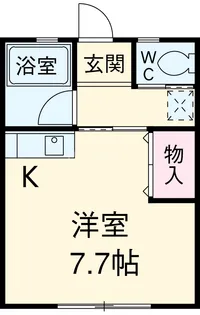 アドバンス落合【102号室】の間取り