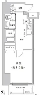 ライジングプレイス巣鴨【4階】の間取り