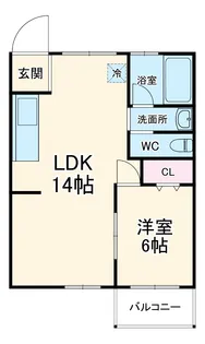 名古屋駅西ビル【401号室】の間取り