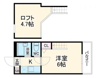 ロフティ向ヶ丘遊園【1階】の間取り