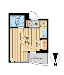 コモド駒込ハイツ【3階】の間取り