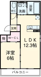 ユグドソレイユ【1階】の間取り