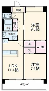 espoir【302号室】の間取り