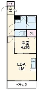 ゼフィール【101号室】の間取り