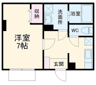 田戸A棟【307号室】の間取り