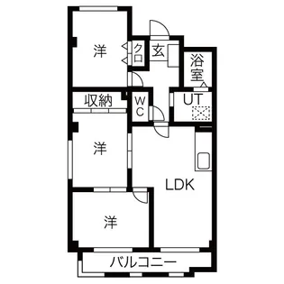 ファミール大道【3階】の間取り