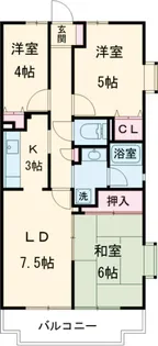 グレース桜新町【4階】の間取り