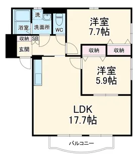 Field Court(フィールドコート)【1階】の間取り