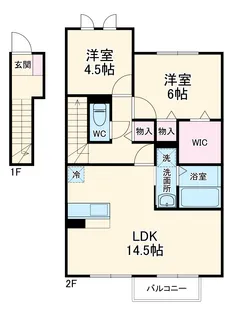 花水木の家Ⅰ【202号室】の間取り