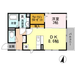 ソフィア平和台【2階】の間取り