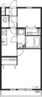 リブリ・百合ヶ丘【1階】の間取り