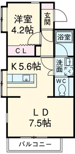 戸越公園アパートメント【3階】の間取り
