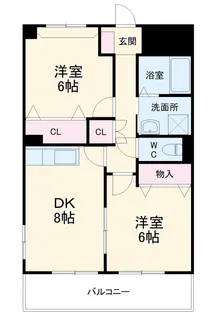 ジャルダン新栄【301号室】の間取り