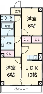 プリミエール如意申【3階】の間取り