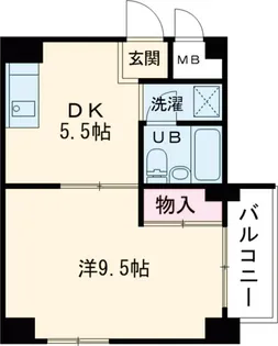 アパルトマン喜美よし【5階】の間取り