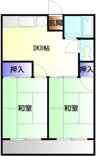 シティーハイム上の台A【103号室】の間取り