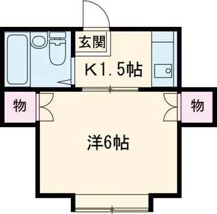 ホソヤハイム【302号室】の間取り
