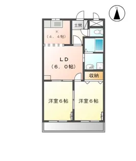 リアルコンフォート【2階】の間取り