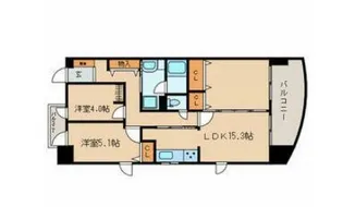カリフール東中延【7階】の間取り