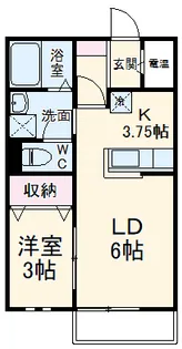 セマンス【2階】の間取り