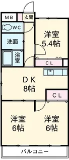マーレ荘知立【2階】の間取り
