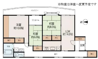 コーポアポロン【2階】の間取り