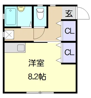 アドバンス日名【102号室】の間取り