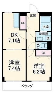 SOLE城山【2階】の間取り