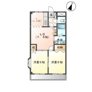 メゾン アコード【2階】の間取り