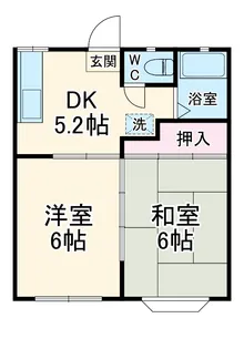 シャンブルドメアリー【101号室】の間取り