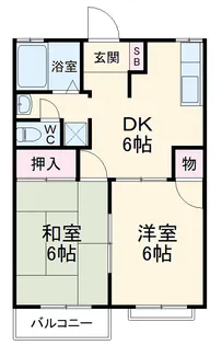 スタインハイム【2階】の間取り