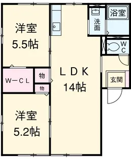 アルフェッカB【202号室】の間取り