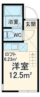 ユナイト衣笠ロジャー・スペリー【103号室】の間取り