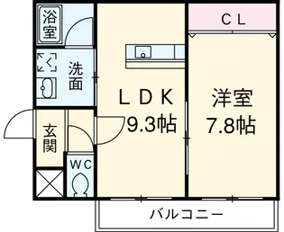 リシェール正保【202号室】の間取り