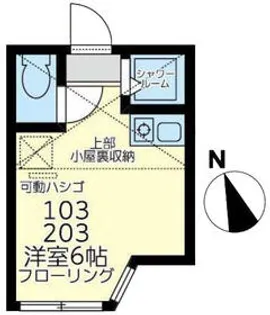ユナイト安針ブランピア【2階】の間取り