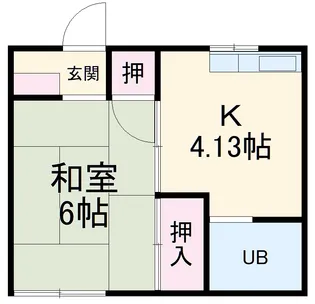 中井マンション【202号室】の間取り