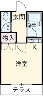 Tーコーポ【1階】の間取り