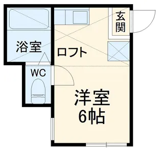 ユナイト上町ウィルキンスの杜【109号室】の間取り