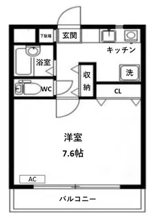 レキシントンマンション青柳Ⅰ【2階】の間取り