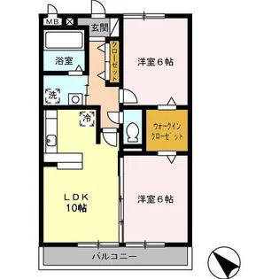 プラムビレッジ【1階】の間取り