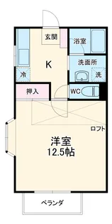 パームタウン東栄【2階】の間取り