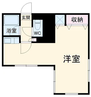 ソシエ南林間【204号室】の間取り